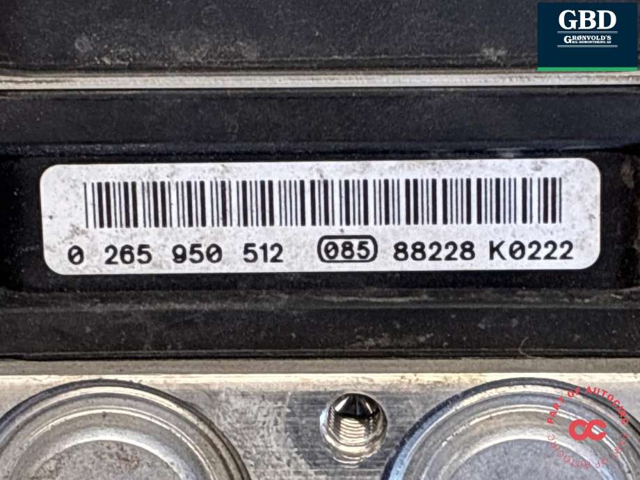 ABS sentral til Toyota Auris 2007-2010 (Type I, Fase 1)  (4405002160|265 950 512|88228 K0222)