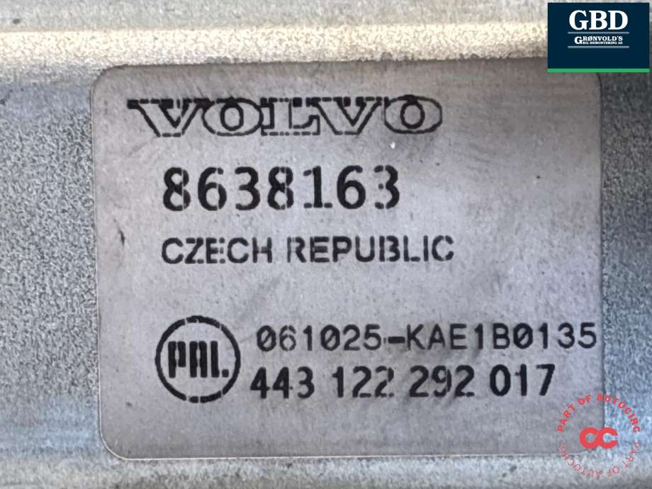 Viskermotor bakrute til Volvo XC90 2002-2006 (Type I, Fase 1) (8638163|)