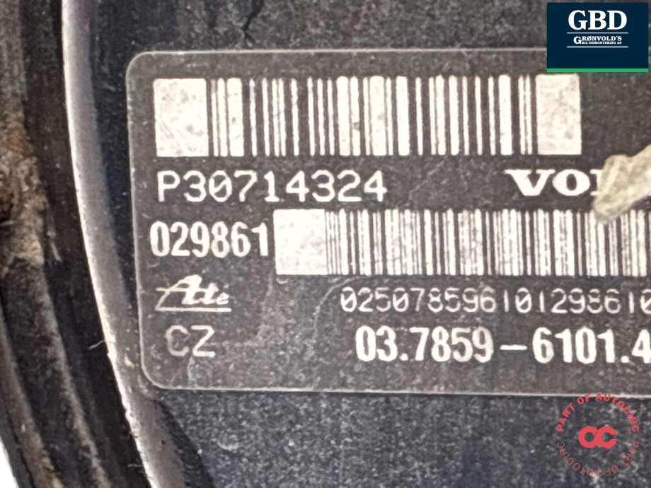 Bremsekraft-forsterker til Volvo XC90 2002-2006 (Type I, Fase 1) (31273668|30714324|)
