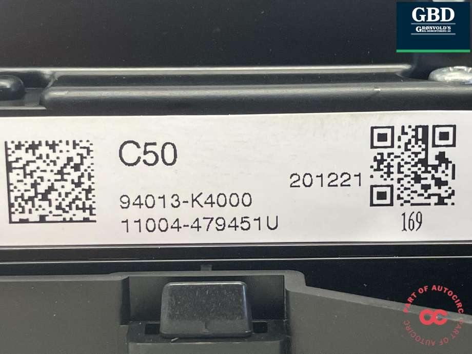 Instrumentpanel til Hyundai Kona 2021-2023 (Type I, Fase 2) (94013K 4000|94013-K4000|11004-479451U)