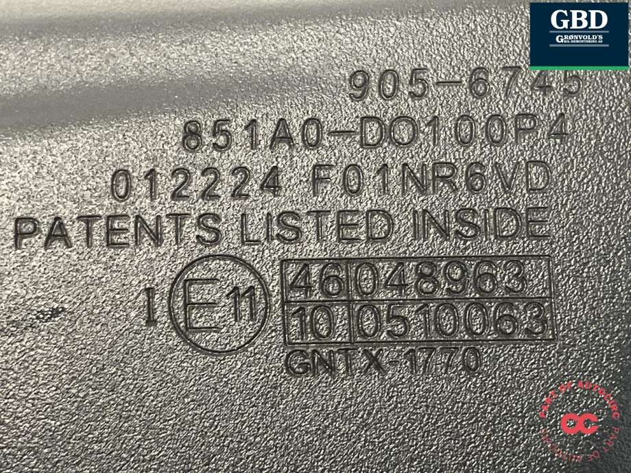 Speil innvendig til Hyundai Ioniq 5 2021-->>  (851A0-DO100|)