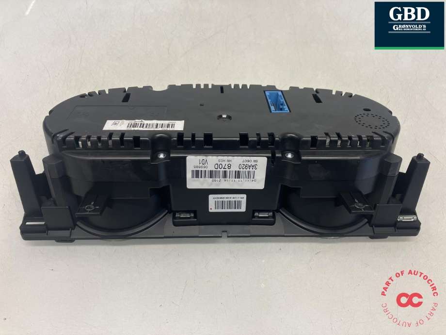 Instrumentpanel til VW Passat 2011-2015 (B7) (B7) (3AA 920 870 D|3AA 920 870 DX|069685)