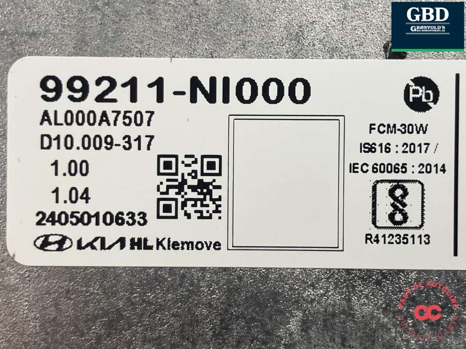 Kamera til Hyundai Ioniq 5 2021-->> (99211-NI000|)