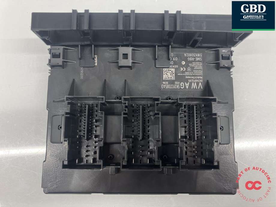 Styreenhet comfort (BCM) til VW Caddy 2015-2020 (Type III, Fase 3)  (CONTINENTAL|5K0 937 087 AK ZLP|5K0 937 085 AD|)