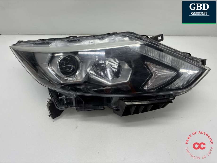 Frontlykt høyre full-LED til Nissan Qashqai, 2014-2021 (Type II)  (260104EH1B)