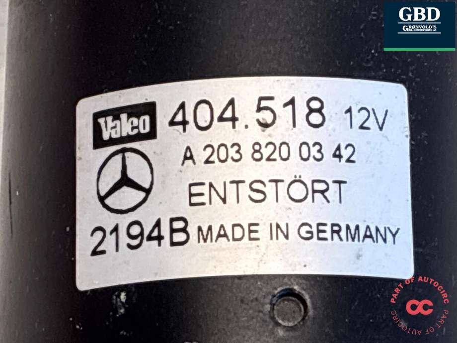 Viskermotor frontrute til Mercedes CLK 2002-2009 (C209) (C209) (A 203 820 03 42|)