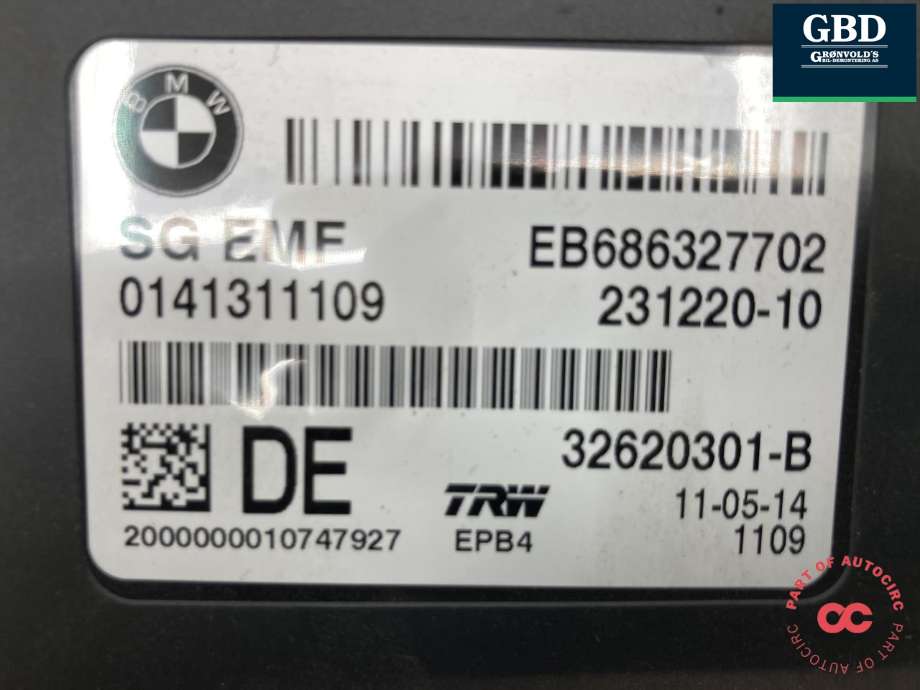Styreenhet elektrisk parkbrems (EPB - Electric Parking Brake) til BMW X4 2014-2018 (F26) (F26) (|231220-10)