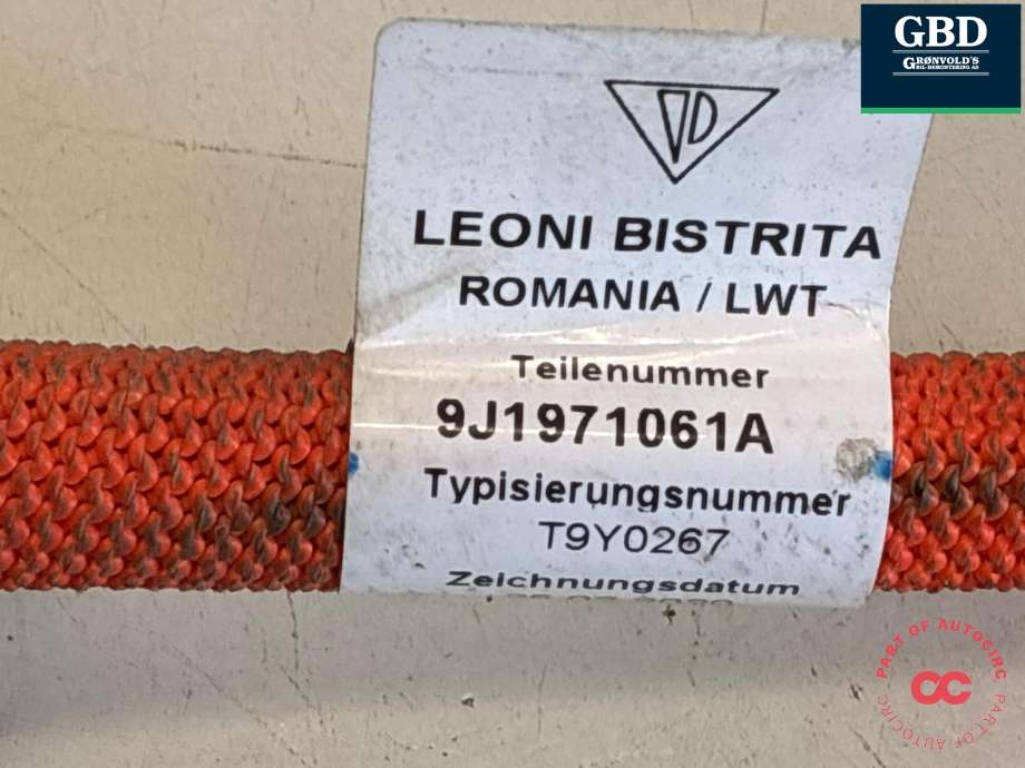Kabel høy volt (HV) elbil til Audi e-tron GT 2021-->> (9J1 971 061 A|)