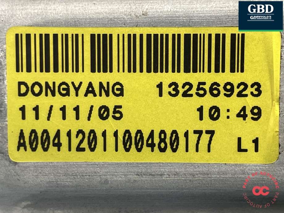 Viskermotor bakrute til Opel Zafira Tourer 2012-2018 (DONGYANG||13256923)