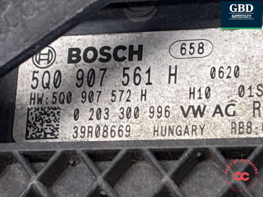 Sensor radar til VW e-Golf 2017-2020 (Fase 2) (5Q0 907 561 H|)