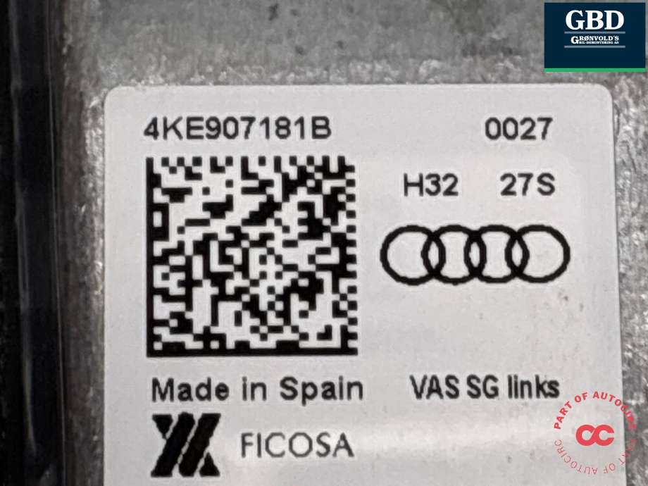 Styreenhet diverse til Audi e-tron 2018-->> (4KE 907 181 B|)