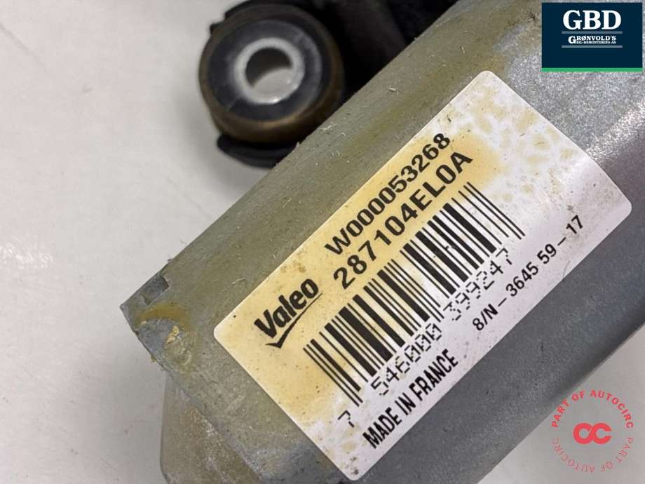 Viskermotor bakrute til Nissan Qashqai 2014-2021 (Type II) (287104EL0A|)