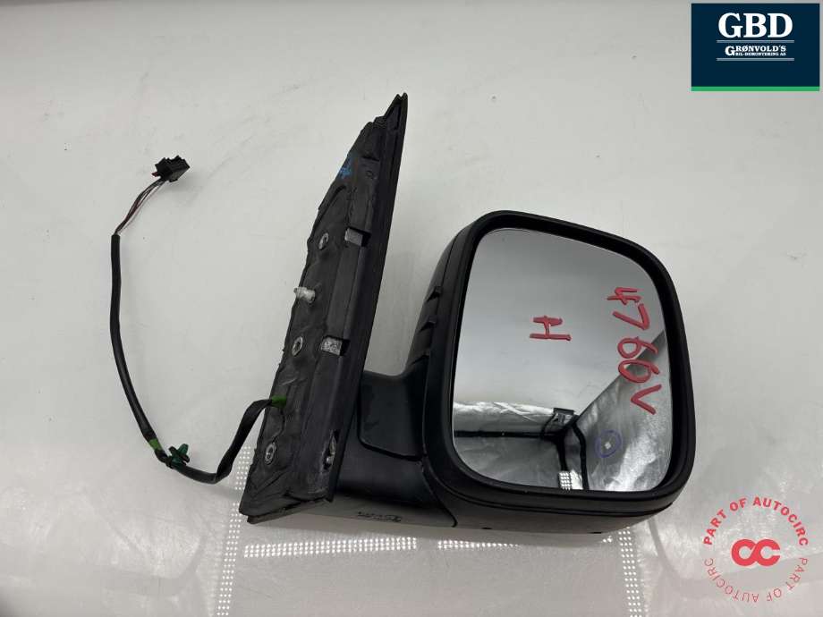 Speil høyre til VW Caddy 2010-2015 (Type III, Fase 2) (2K5 857 508 AP 9B9|2K5 857 508 AE 9B9|)