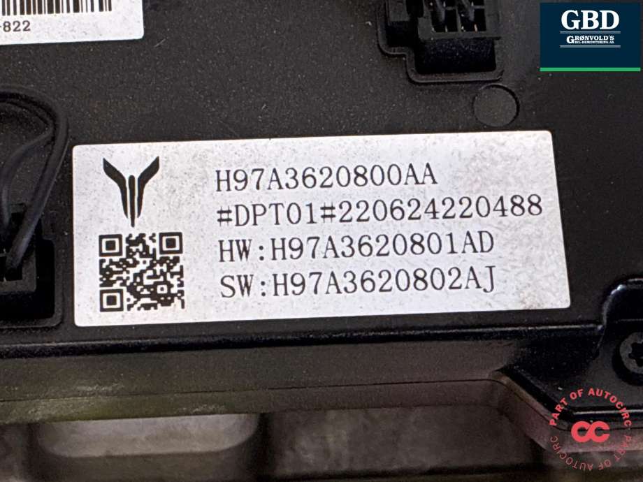 Dashbord diverse til Voyah Free 2021-->>  (H97A3620800AA|220624220488|)