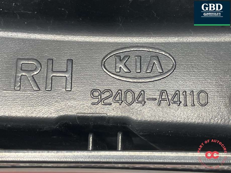 Baklykt høyre indre til Kia Carens 2013-2018 Type III  (92404A 4110|92404-A4110|)