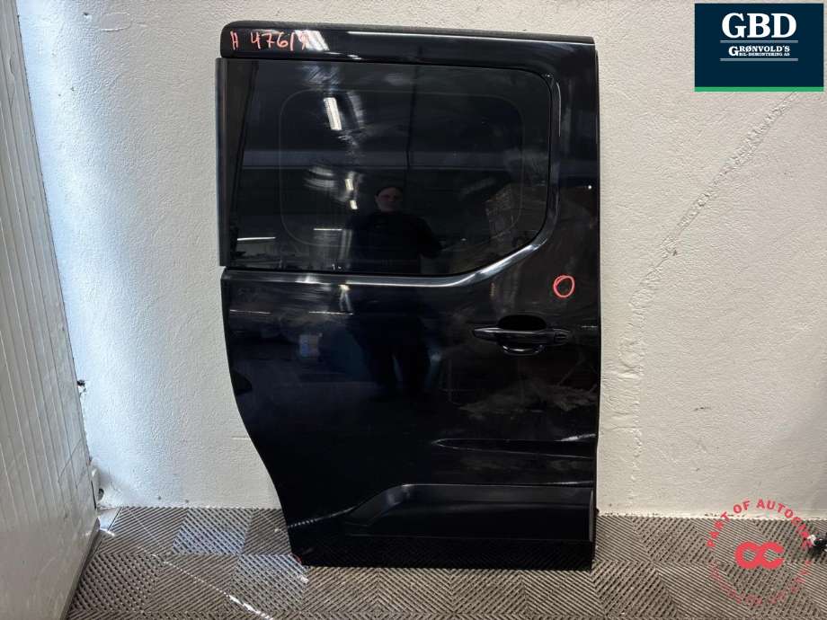 Dør høyre skyvedør til Peugeot Partner, 2019-->> (Type III)  (98 204 254 80)