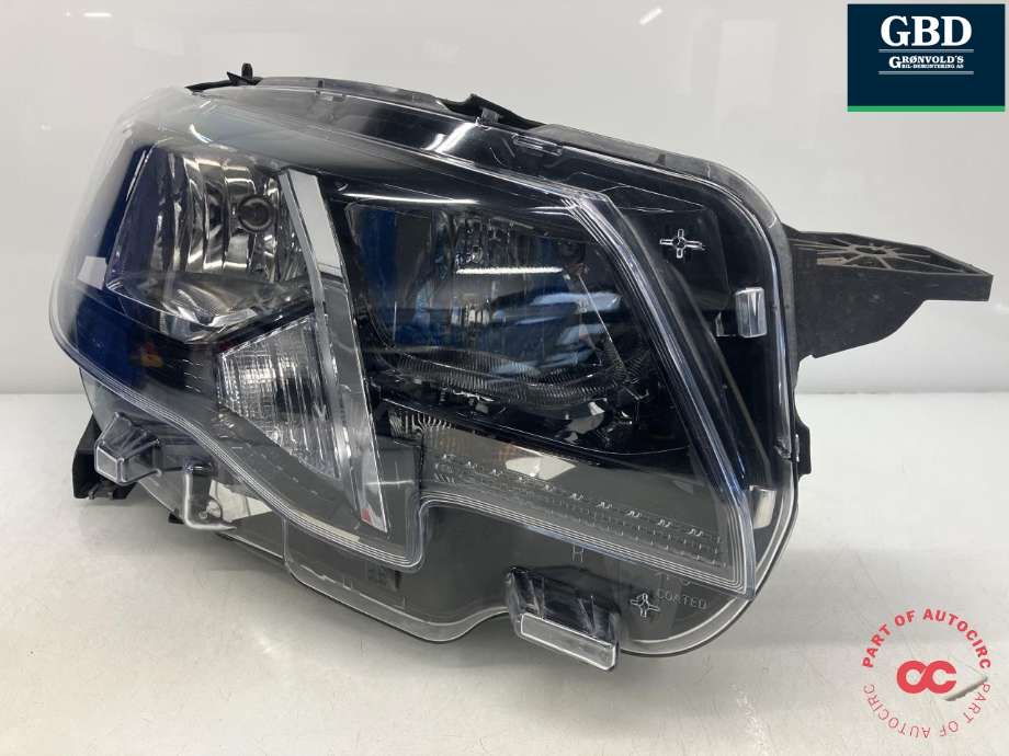 Frontlykt høyre halogen til Peugeot Partner 2019-->> (Type III)  (VALEO|98 168 268 80|90146195|)