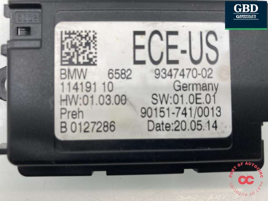 Styreenhet diverse til BMW X4 2014-2018 (F26) (F26) (|6582 9347470-02)