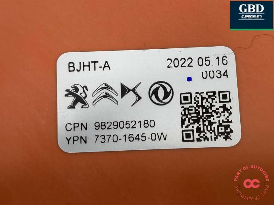 Styreenhet batteri elbil (BMS - Battery Management System) til Citroën ë-C4 2020-->> (|9829052180)