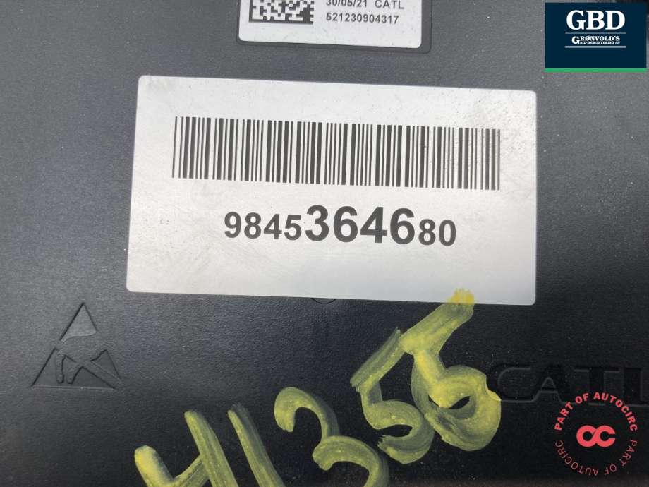 Styreenhet batteri elbil (BMS - Battery Management System) til Citroën ë-C4 2020-->>  (|9845364680)
