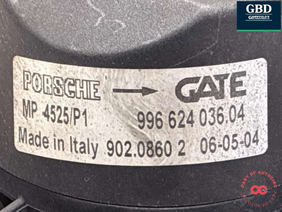 Kjølevifte elektrisk til Porsche 911 1998-2005 (996) (996) (996 624 135 00|)