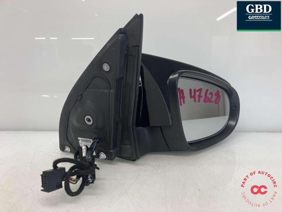 Speil høyre til VW Golf VI 2008-2012  (5K0 857 508 AD 9B9|5K0 857 502 CB|563 102 CB)