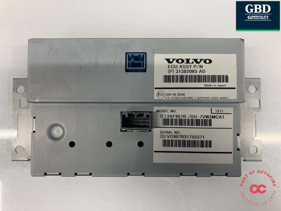 Bilstereo navigasjon skjerm til Volvo V60/V60 CC 2013-2018 (Type I, Fase 2) (36011463|31382065|)