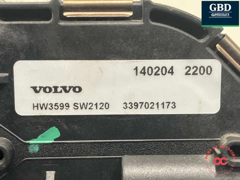 Viskermotor frontrute til Volvo V60/V60 CC 2013-2018 (Type I, Fase 2)  (BOSCH|30753493|1 397 220 628|)