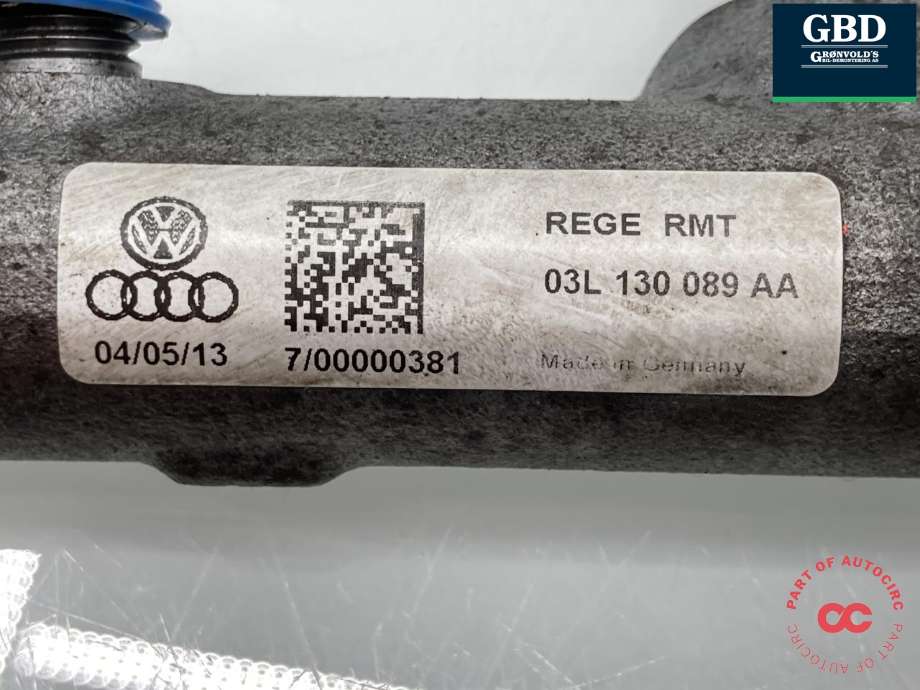 Dyseskinne (fuelrail) til VW Passat 2011-2015 (B7) (B7) (03L 130 089 AA|)