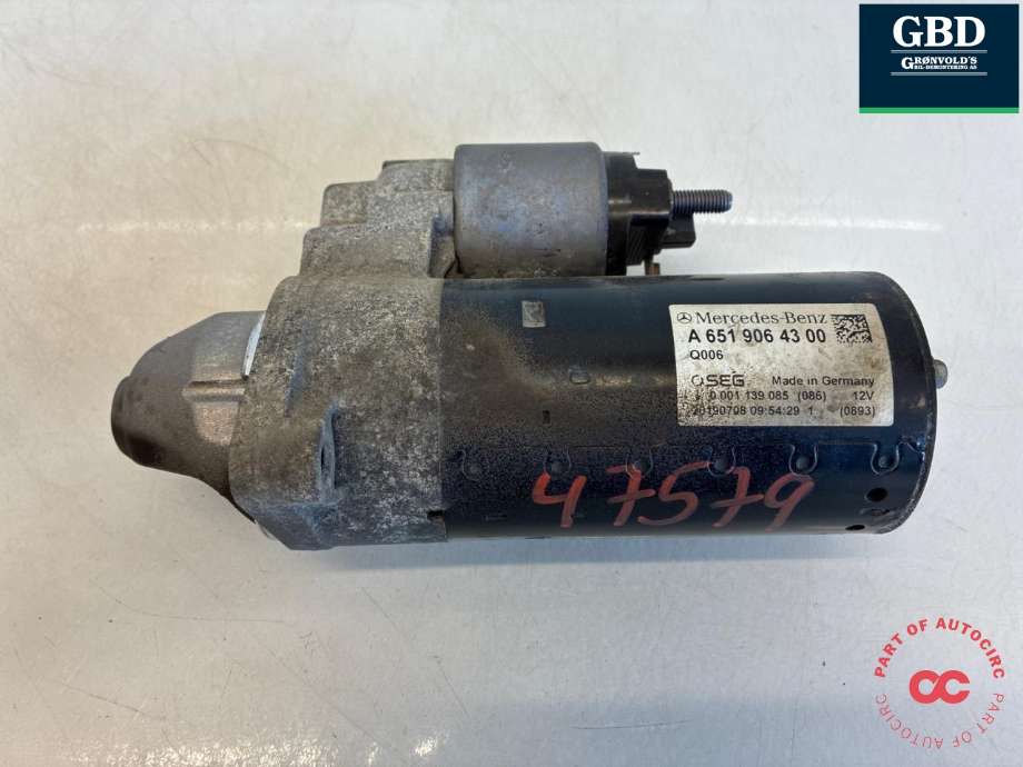 Starter diesel til Mercedes Vito, 2014-->> (W447) (W447) (A 651 906 43 00)