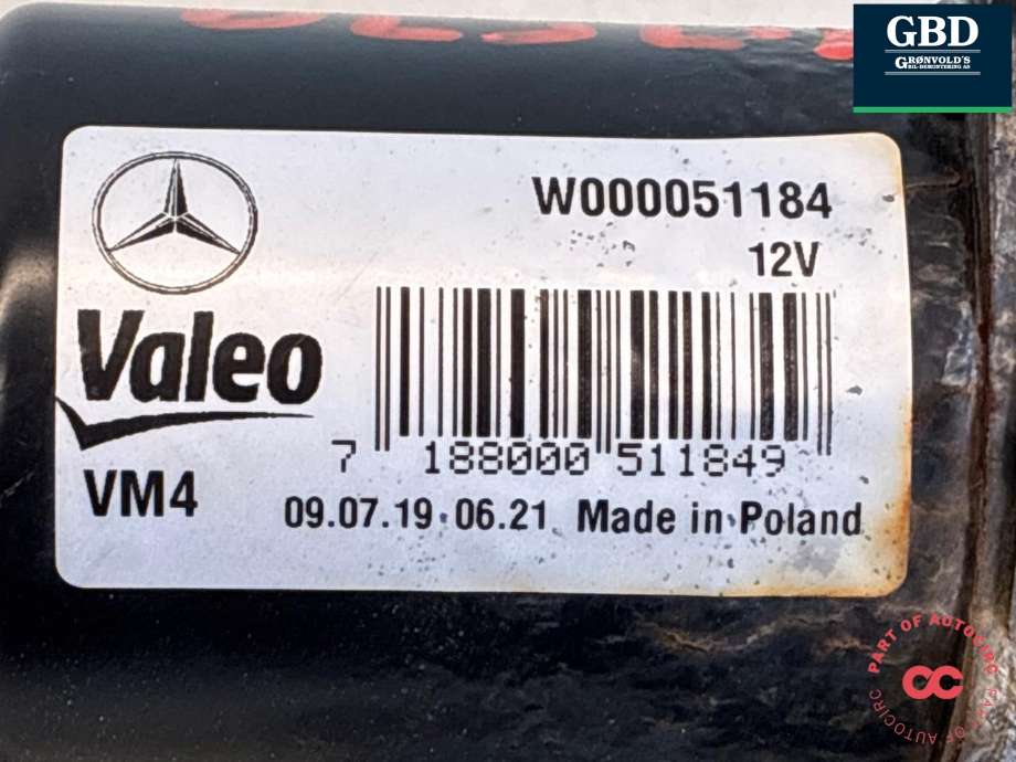 Viskermotor frontrute komplett m/overføring til Mercedes Vito 2014-->> (W447) (W447) (A 447 820 00 40|W000051184|)