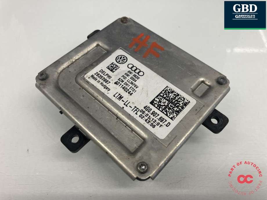 Styreenhet xenon/ballast til Audi Q5, 2012-2017 (Type I, Fase 2) (DELPHI|4G0 907 697 D)