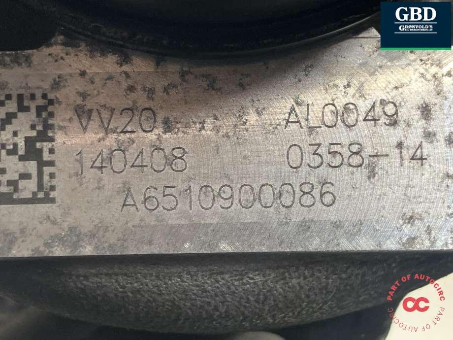 Turbo til Mercedes E-Klasse 2013-2016 (Fase 2) (W212) (W212) (A 651 090 00 86|)