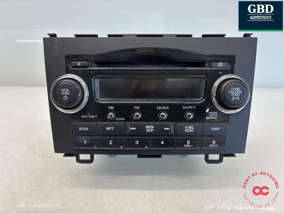 Bilstereo til Honda CR-V, 2007-2012 (Type III) (39540SWAE01)