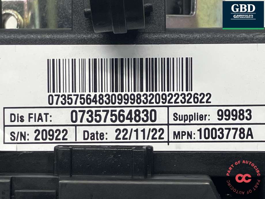 Bryter combi til Citroën Jumper 2014-->> (Type III, Fase 2)  (16 849 875 80|16 170 105 80|07357564830)