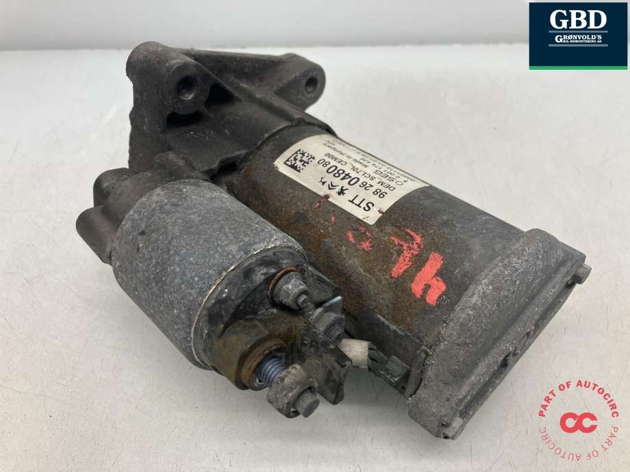 Starter diesel til Citroën Jumper 2014-->> (Type III, Fase 2)  (98 260 480 80|16 864 381 80|0 001 174 636)