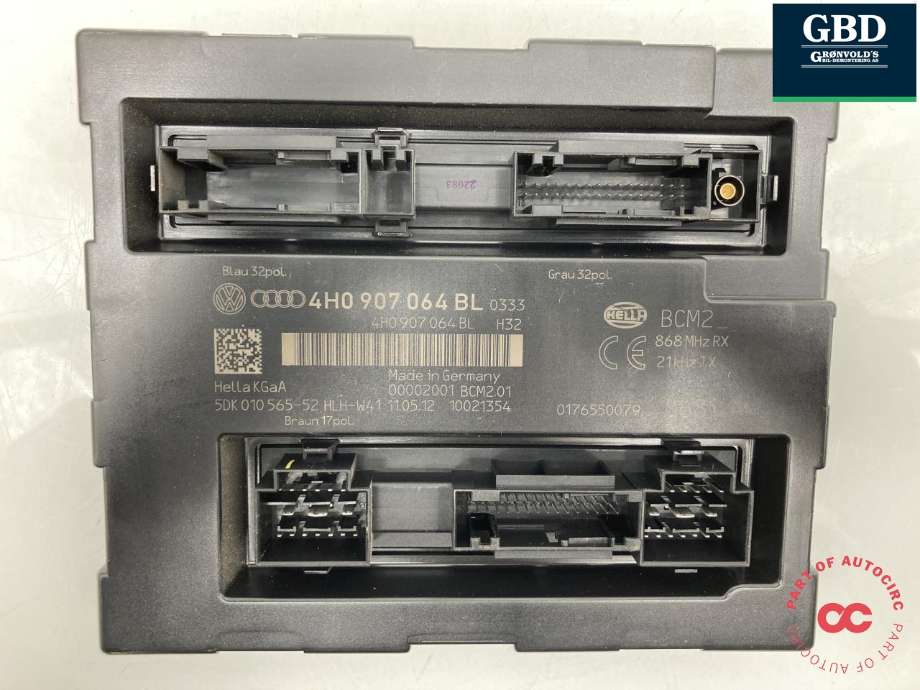 Styreenhet comfort (BCM) til VW Touareg 2010-2018 (Type II)  (4H0 907 064 JH|4H0 907 064 CH|4H0 907 064 BL)