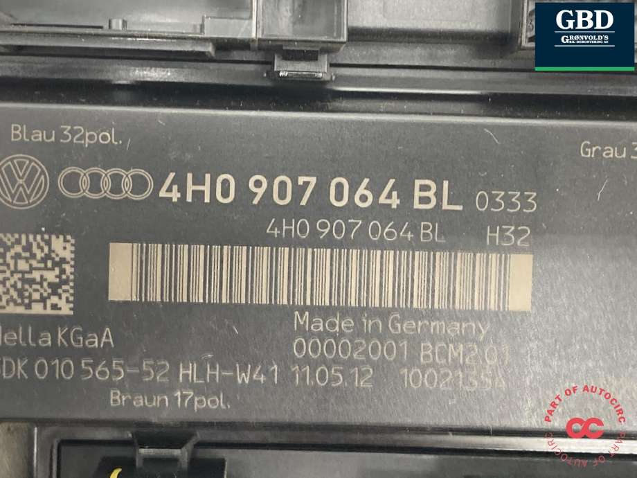 Styreenhet comfort (BCM) til VW Touareg 2010-2018 (Type II)  (4H0 907 064 JH|4H0 907 064 CH|4H0 907 064 BL)