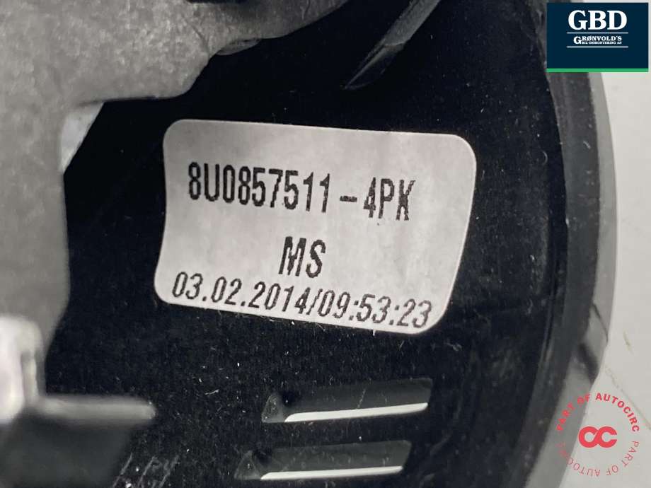 Speil innvendig til Audi A3 2012-2016 (Type III, Fase 1)  (8U0 857 511 C  4PK|8U0 857 511    4PK|)