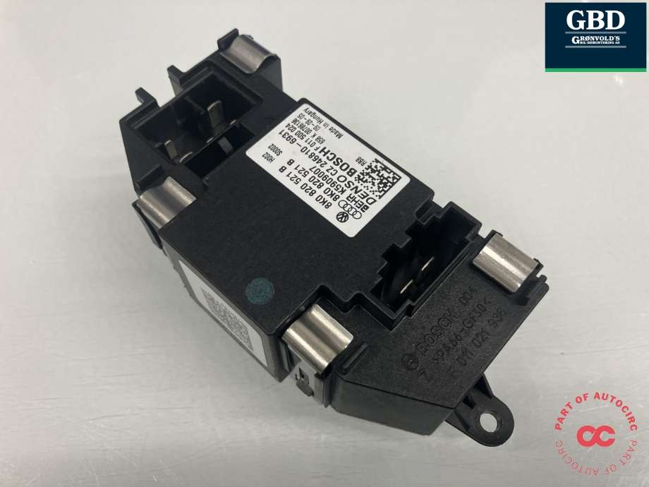 Varmeapparat motstand til Audi A4 2007-2014 (Type IV) (B8) (B8) (BOSCH|8K0 820 521 B|F 011 500 024)