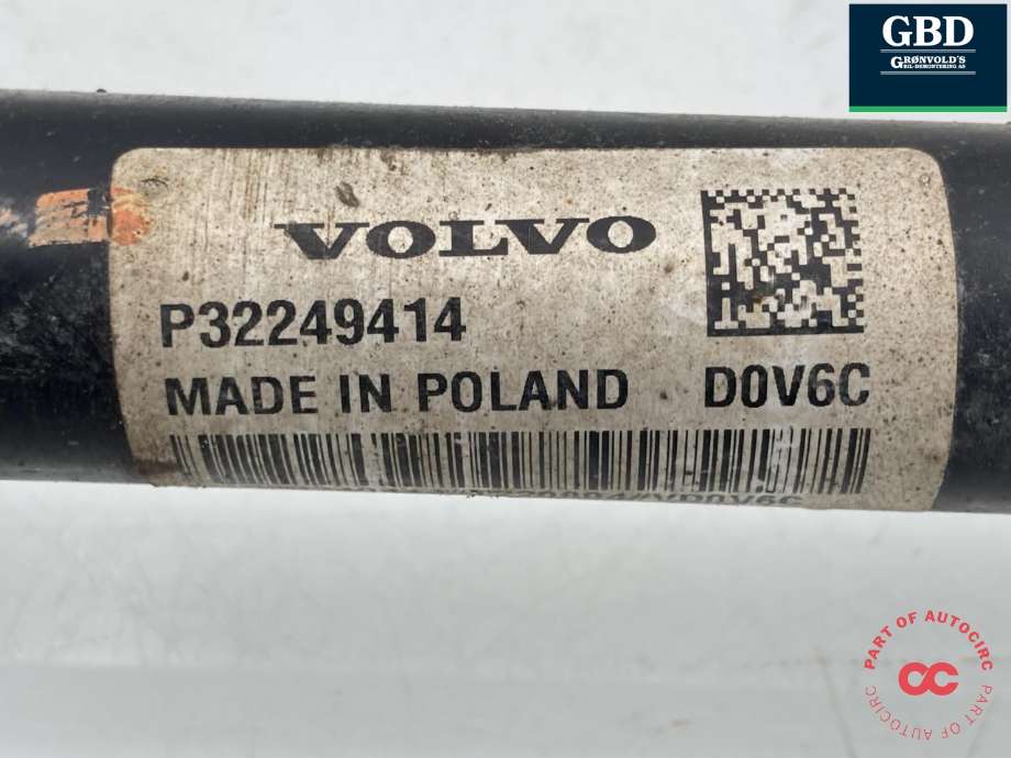 Drivaksel venstre bak, bensin/automat til Volvo XC90 2015-2025 (Type II) (36003619|32249414|)