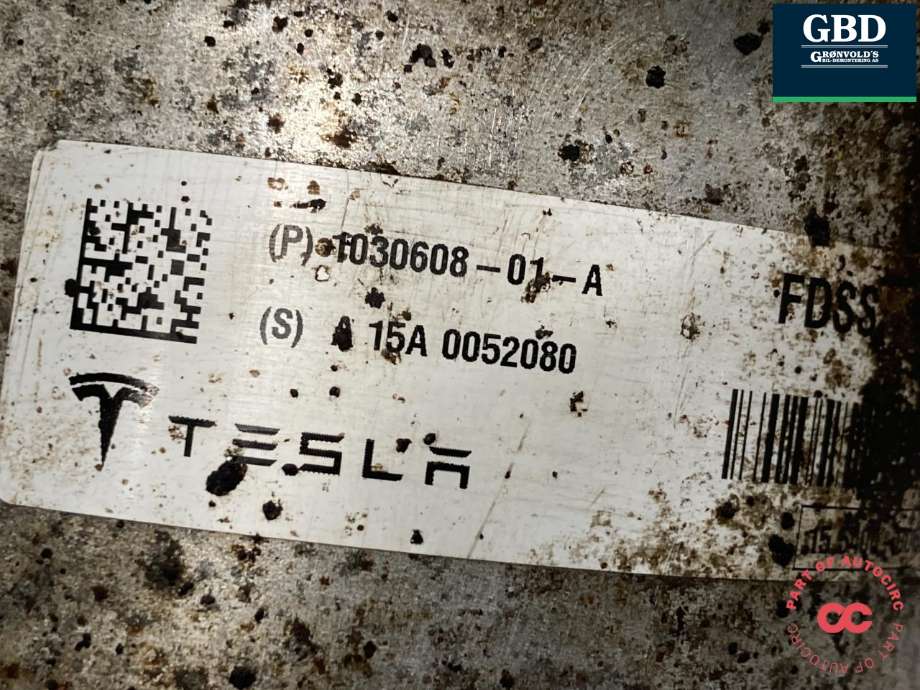 Fjær foran nivå luftpute/belg til Tesla Model S 2013-2016 (Fase 1) (6006351-00-C|6006351-00-D|1030608-01-A)