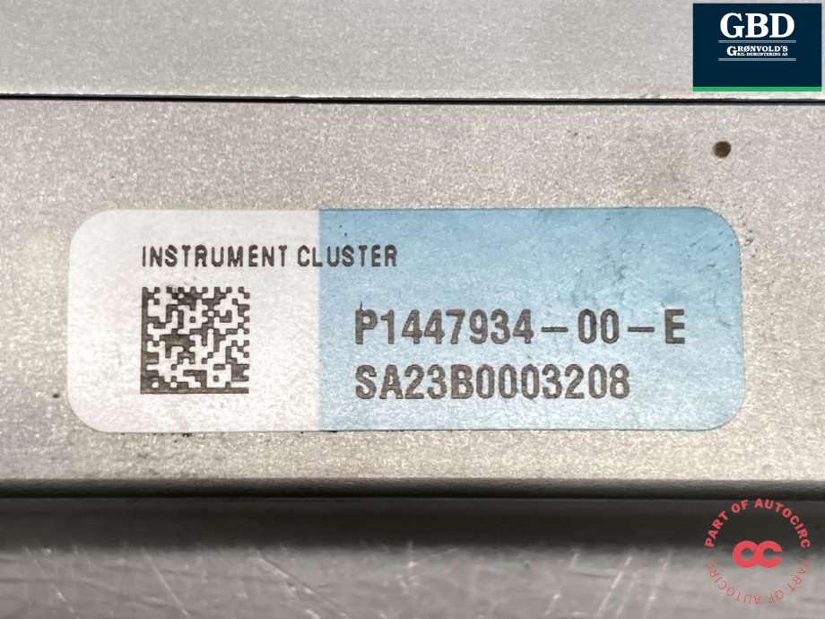 Instrumentpanel til Tesla Model S 2013-2016 (Fase 1)  (1004788-00-C|P1447934-00-E|)