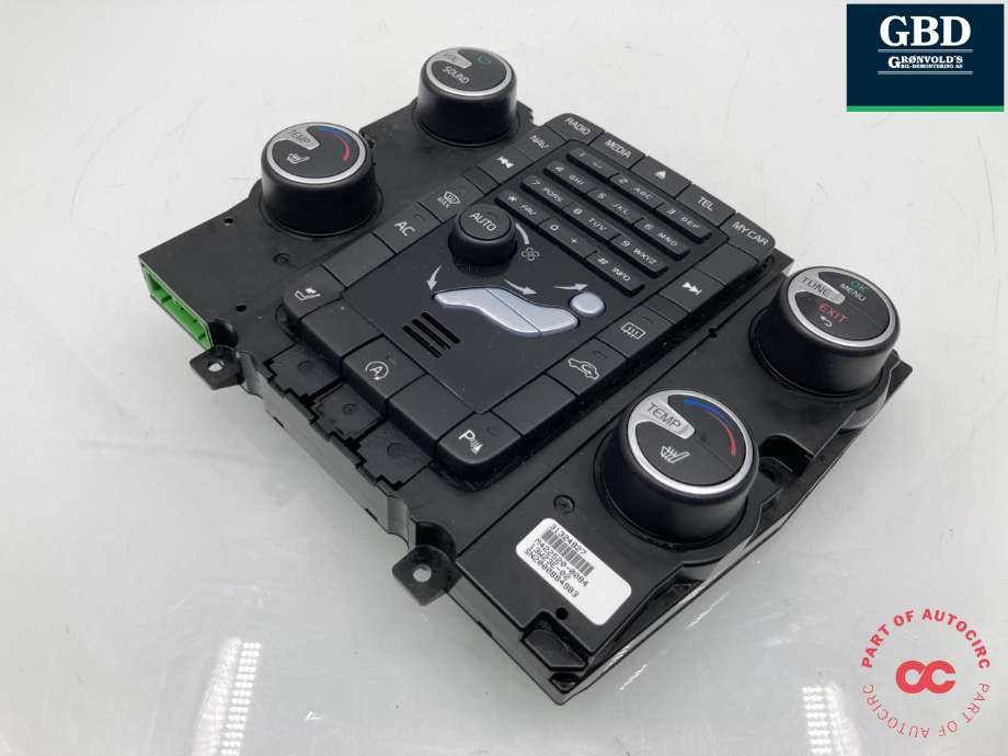 Bilstereo betjeningspanel til Volvo V70 2007-2013 (Type III, Fase 1) (31443427|31324827|)