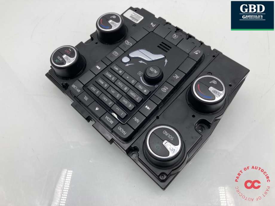 Bilstereo betjeningspanel til Volvo V70 2007-2013 (Type III, Fase 1) (31443427|31324827|)
