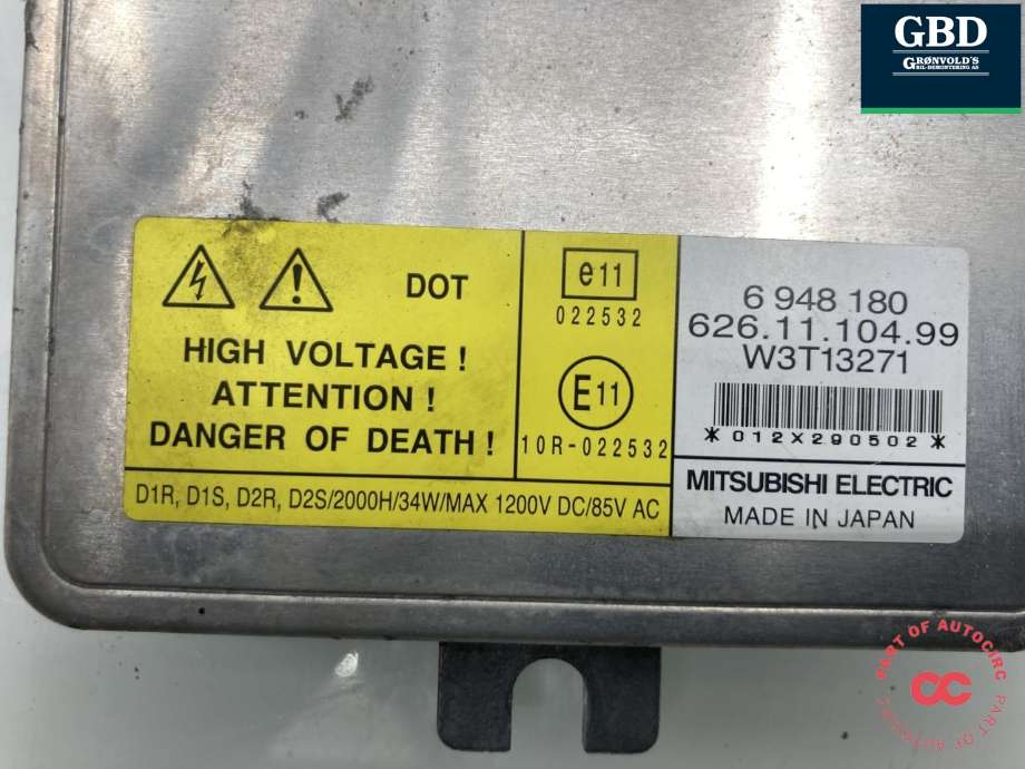 Styreenhet xenon/ballast til Volvo V70 2007-2013 (Type III, Fase 1)  (30744459|6 948 180|)