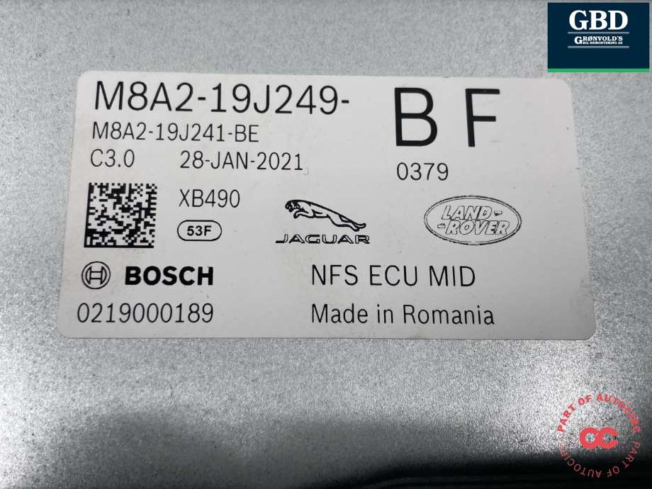 Styreenhet parkering til Land Rover Range Rover, Evoque 2019-->> (Type II)  (LR139840|M8A219J249BH|M8A219J249BF)