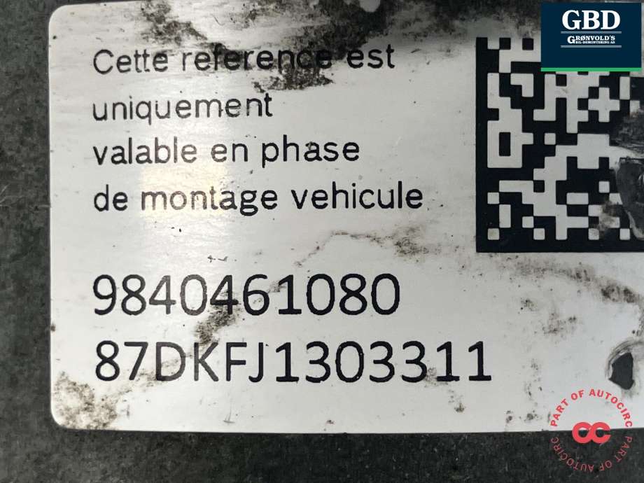 ABS sentral til Opel Vivaro C 2020-->> (16 695 756 80|98 404 610 80|98 349 207 80)