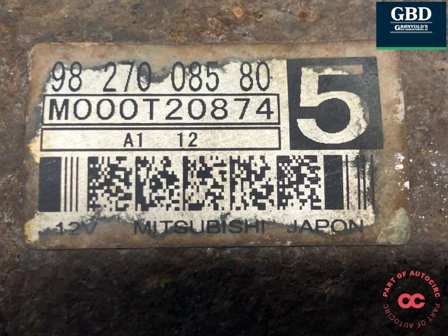 Starter diesel til Opel Vivaro C 2020-->> (MITSUBISHI|98 270 071 80|98 270 085 80|M000T20874)