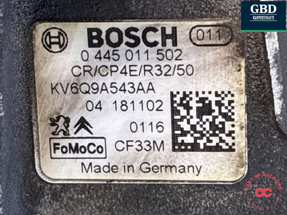 Dieselpumpe til Ford Transit Connect 2018-->> Type II, Fase 2  (2249768|KV6Q-9A543-AA|)